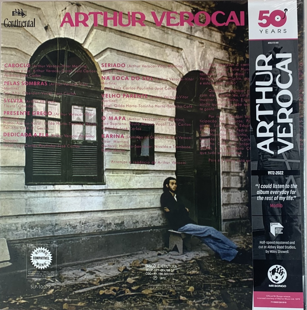 Arthur Verocai - Edição Limitada de 50 anos (LP novo) | Tracks Rio